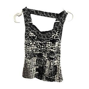 Express size small tank top black-and-white women’s small